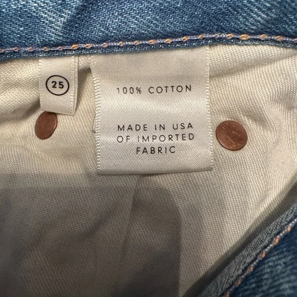 GRLFRND Karolina High Waisted Distressed Skinny Women’s Blue Jeans Size 25 - Picture 16 of 16